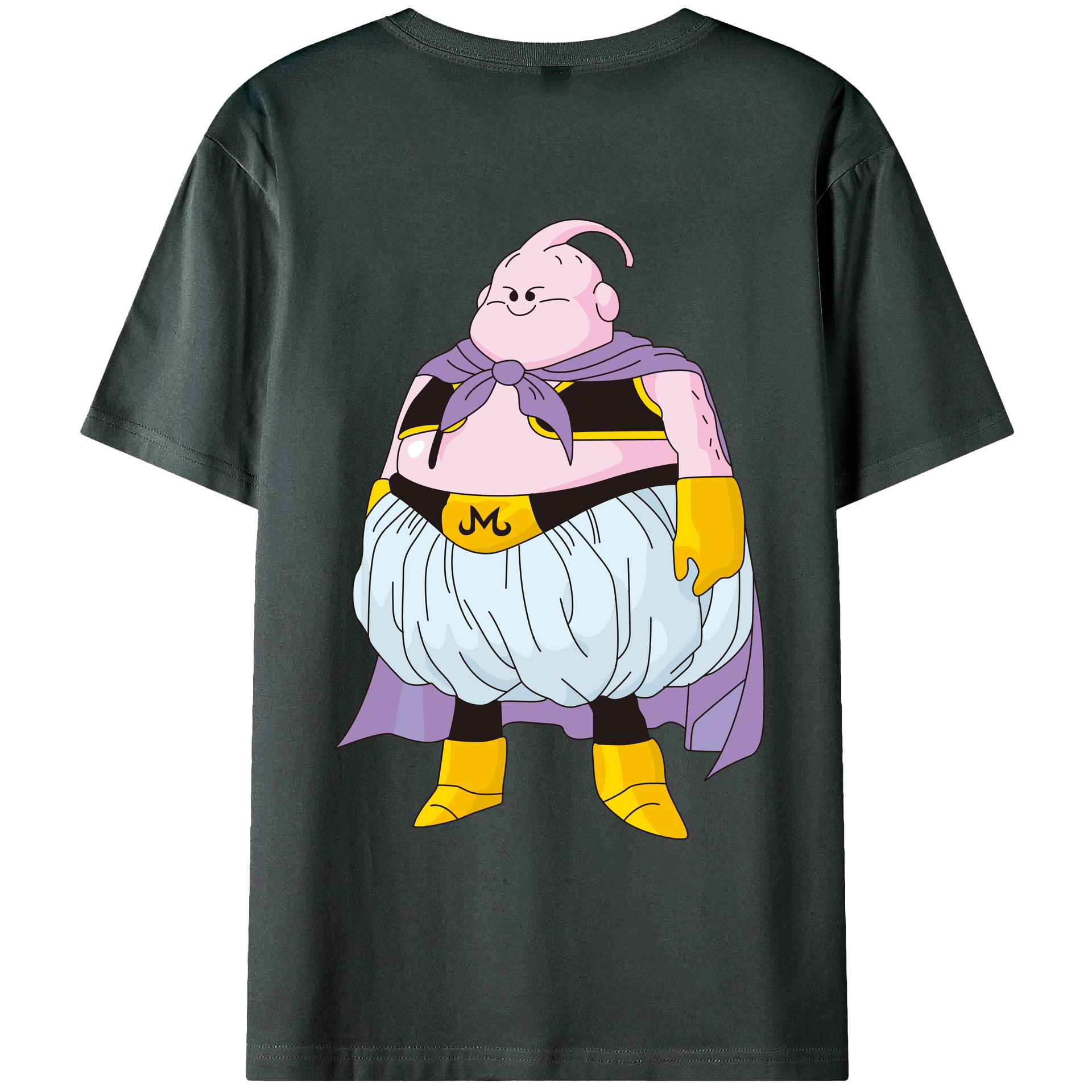 （画像用） ドラゴンボール 魔人ブウ DRAGON BALL Majin Buu 綿100％ メンズ半袖Tシャツ（バックプリント） 通気性